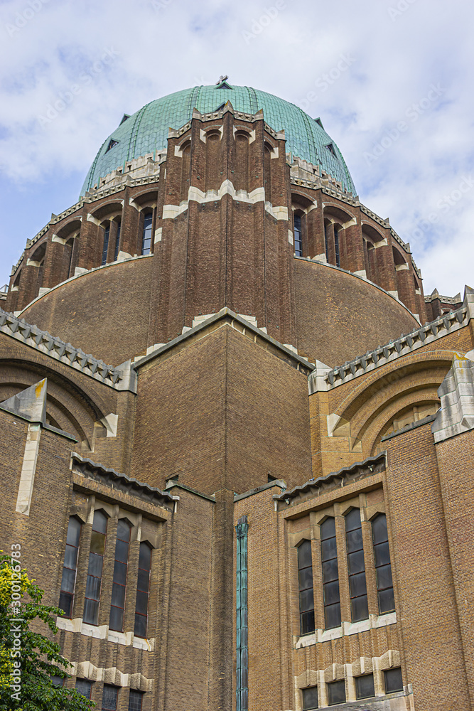 National Basilica of Sacred Heart (Basilique Nationale du Sacre-Coeur) - Roman Catholic Minor Basilica and parish church in Brussels. Basilica ranks fifth among world's largest churches. Belgium. 