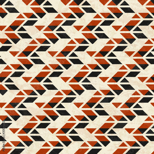 abstract geometric polygonal pattern with texture, seamless vector illustration