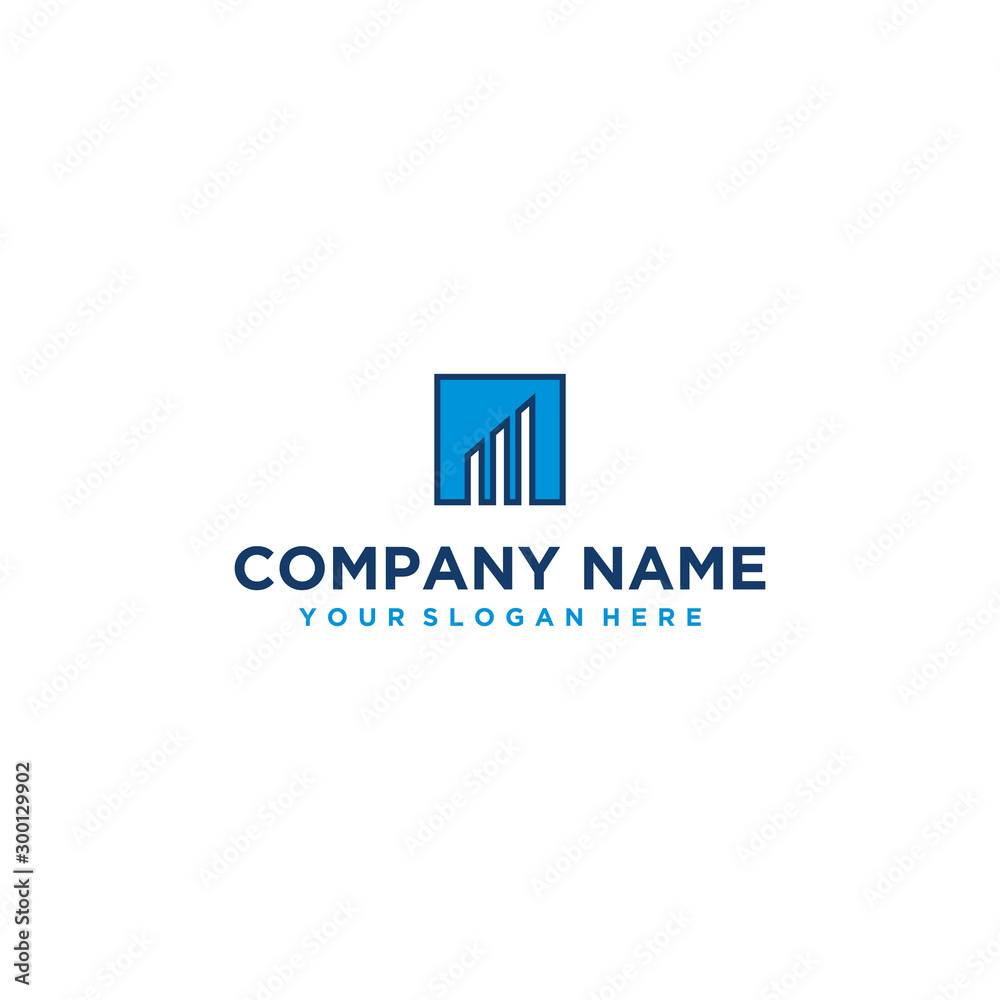 Financial logo design vector Financial logo design vector