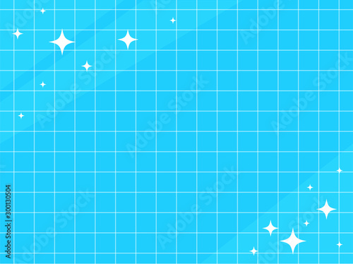 Clean bathroom tile background. Vector clean blue bathroom tile pattern background.