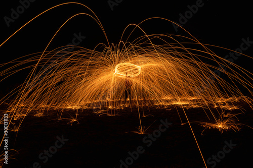 Steel Wool Firework Sparks Picture