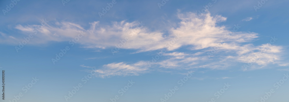 sky cloud blue background panorama, beautiful white, bright weather light summer