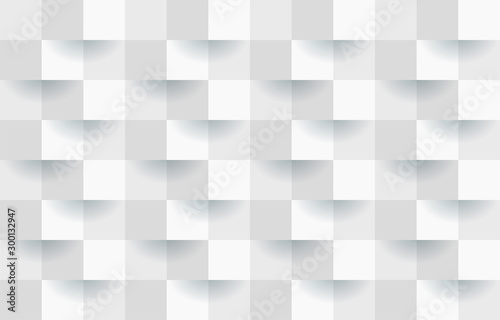 White abstract texture. Vector background 3d paper art style.