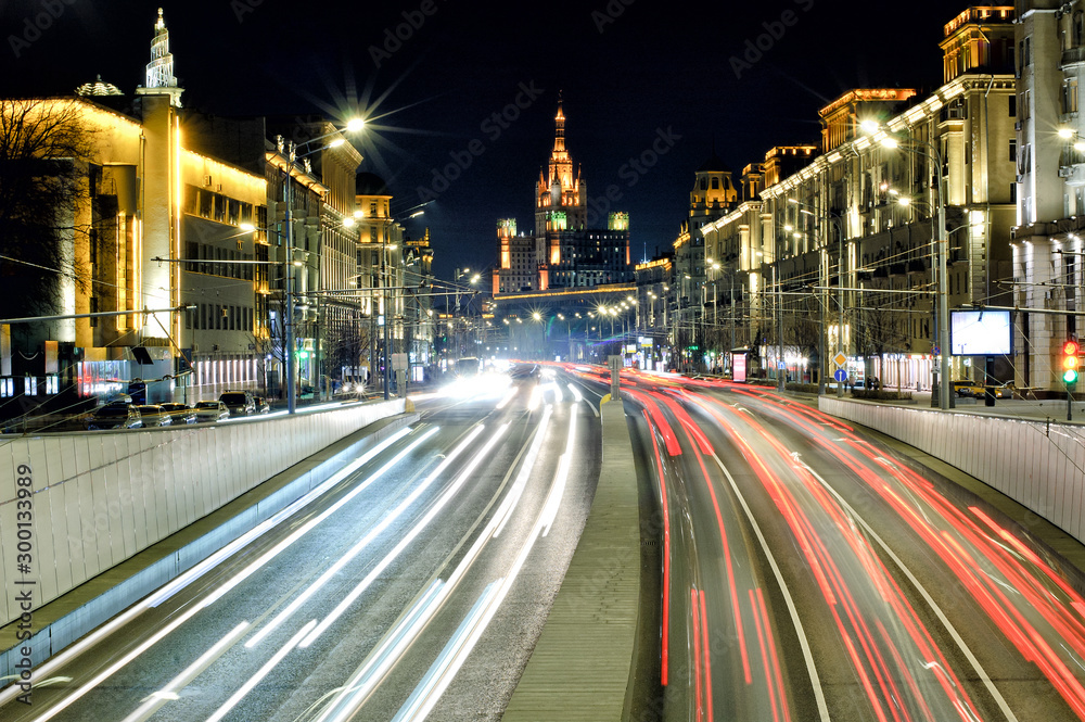 Fototapeta premium View of Moscow at night