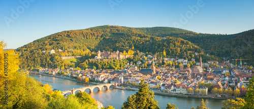 Panoramic view of beautiful Heidelberg, Germany photo