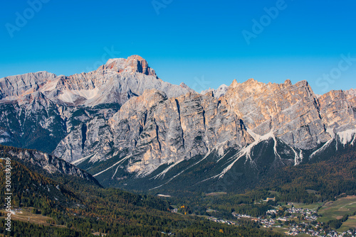 Dreamy colors and the magic of autumn. Dolomites in golden dress. Italy