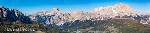 Dreamy colors and the magic of autumn. Dolomites in golden dress. Italy