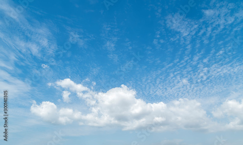 Blue sky  white clouds  sky landscape..