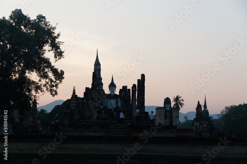 Sukhothai Kingdom in the past, during the reign of King Ramkhamhaeng about 700 years