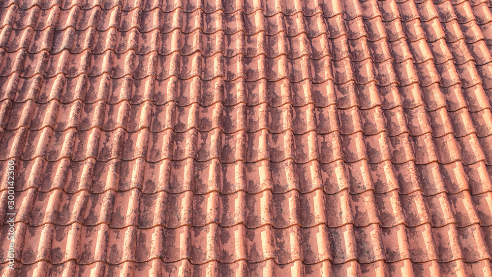 Old house tile roof pattern, beautiful background texture Old house tile roof pattern, beautiful background texture
