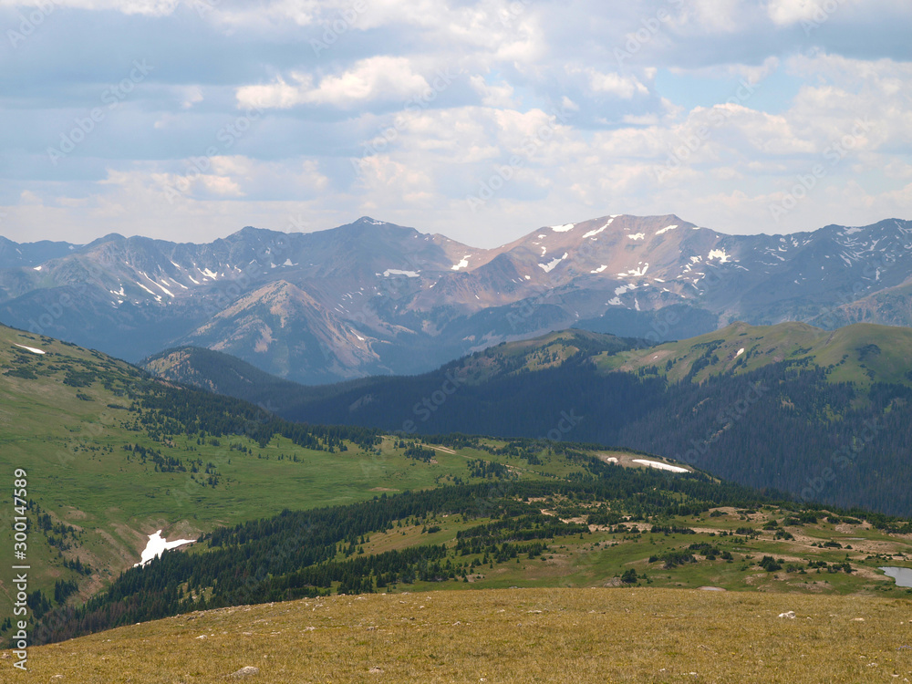 Along the Trail Ridge Road in the Rocky Mountain National Park