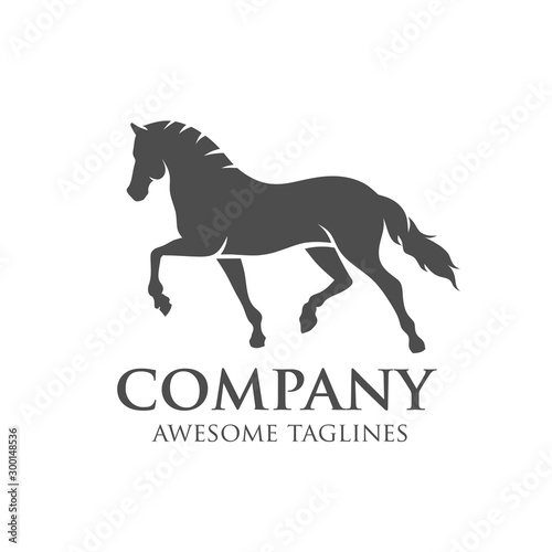 simple horse vector illustration best for sport races logo