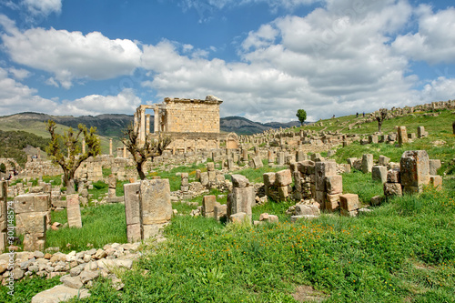 Djémila with some of the best preserved Berbero-Roman ruins in North Africa , Algeria