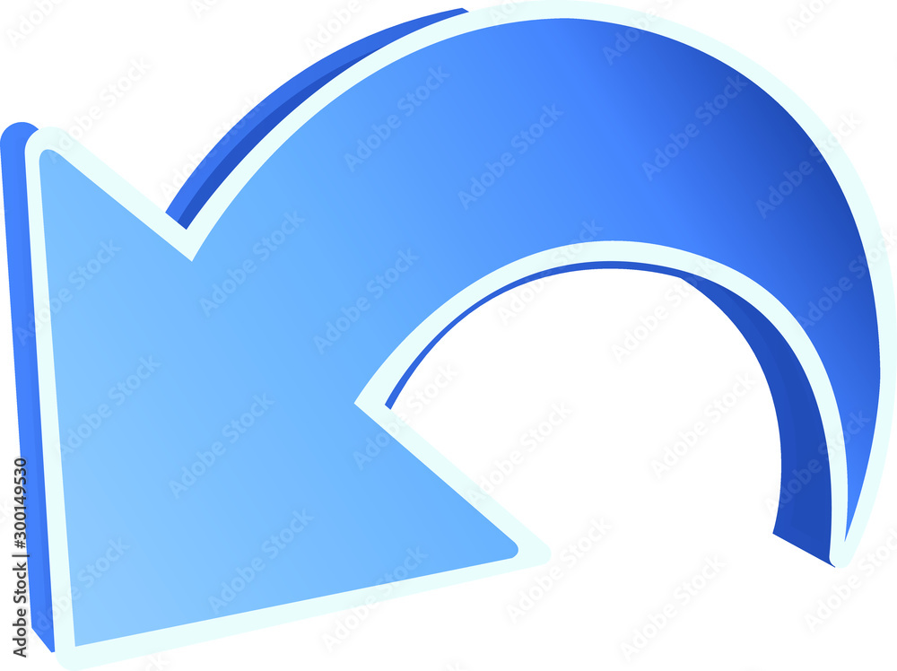  Blue cancel operation sign. Vector icon.