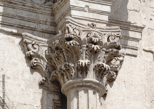 Cagliari, Sardina, Italy - Detail of the church of San Michele.