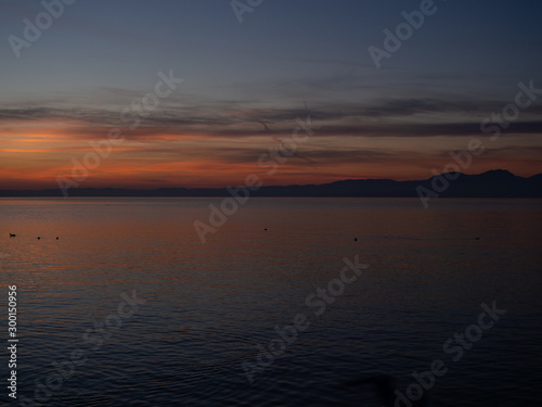 Sunset over the lake © Tilli
