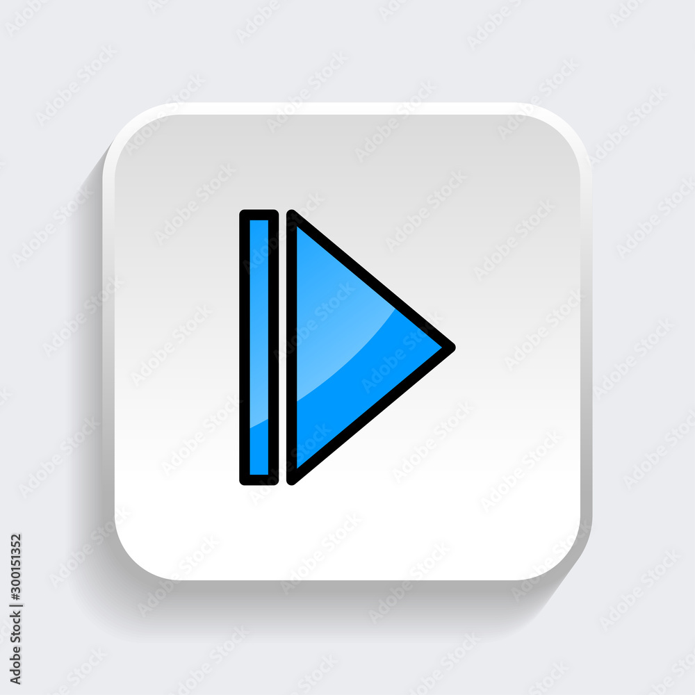 Vector Arrow icon with trendy flat style icon for web site design, logo, app, UI. Blue color isolated on white background Vector Arrow icon with trendy flat style icon for web site design, logo, app, UI. Blue color isolated on white background
