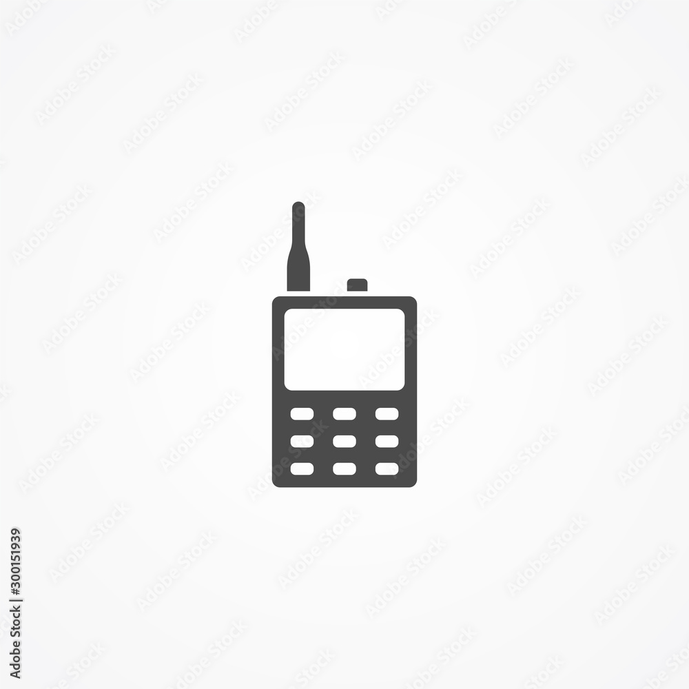 Walkie talkie vector icon sign symbol Walkie talkie vector icon sign symbol