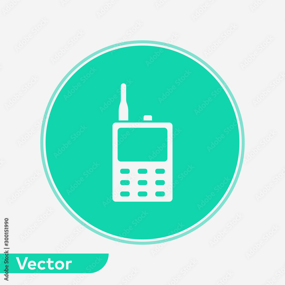 Walkie talkie vector icon sign symbol Walkie talkie vector icon sign symbol