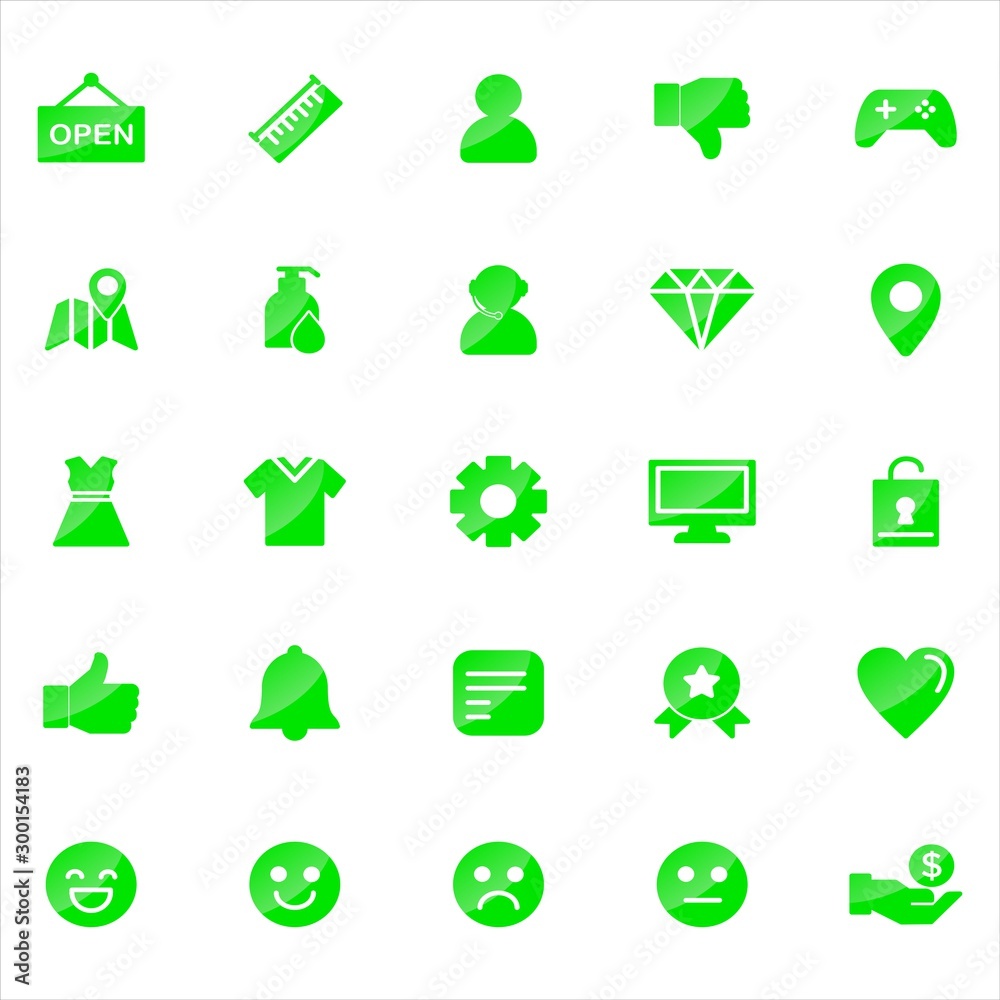 Set of ecommerce Icons with trendy flat style icon for web site design, logo, app, UI. Collection of online shopping icon. Vector illustration Set of ecommerce Icons with trendy flat style icon for web site design, logo, app, UI. Collection of online shopping icon. Vector illustration