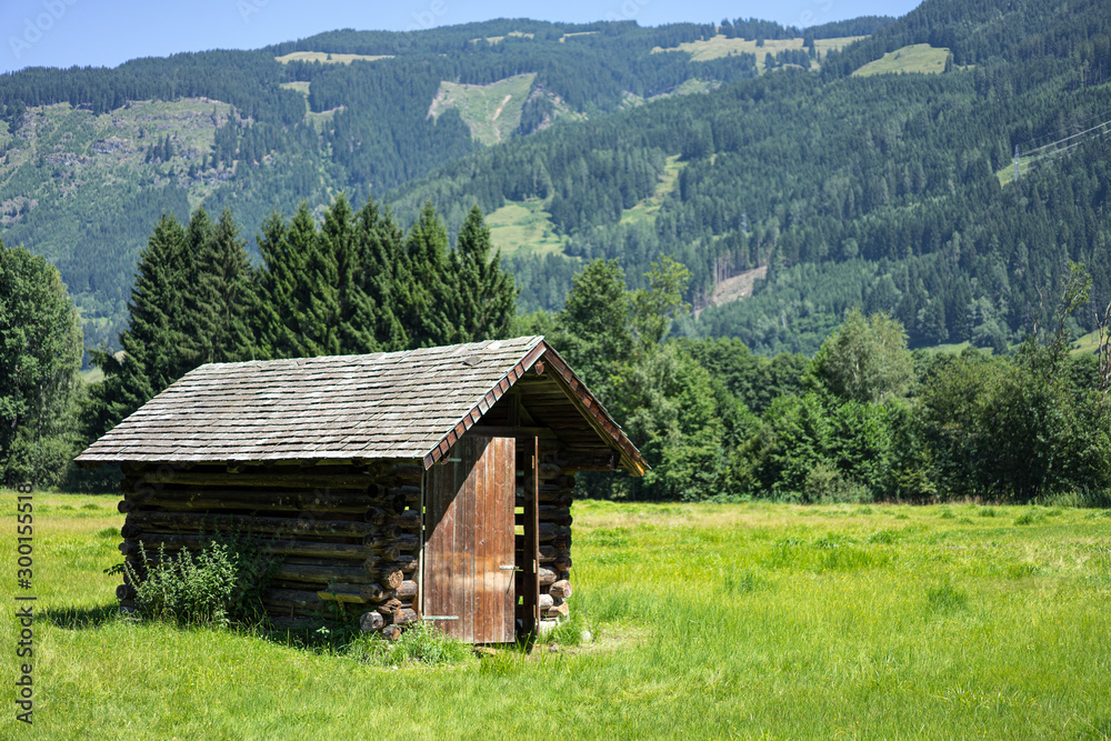 Small Hut in Austrian Mountains