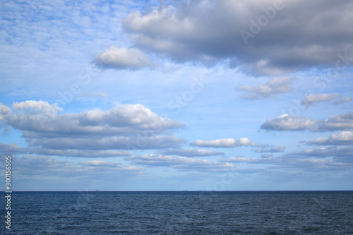 Sea and sky view background