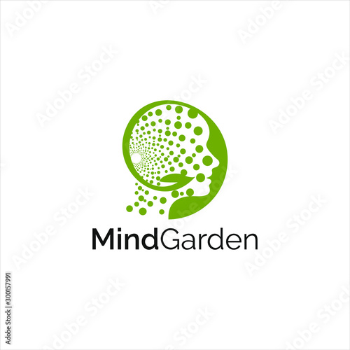 Mind garden hypnotherapy free vector and  logo design inspiration
