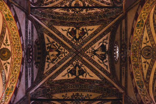 Ceiling of a catholic church of Verona