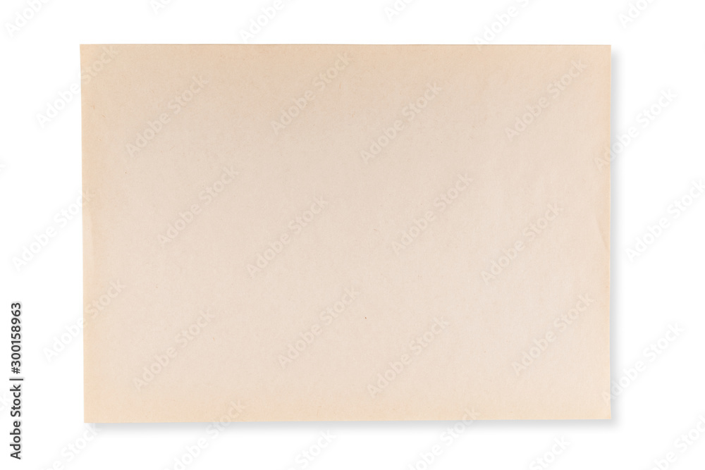 Empty paper sheet isolated on white background with saving path. Empty paper sheet isolated on white background with saving path.