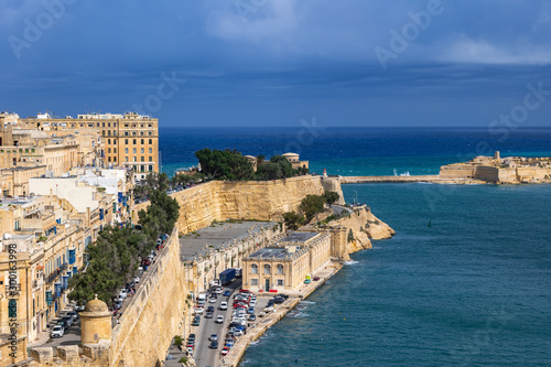 Fototapeta Naklejka Na Ścianę i Meble -  Valletta City and Grand Harbour in Malta