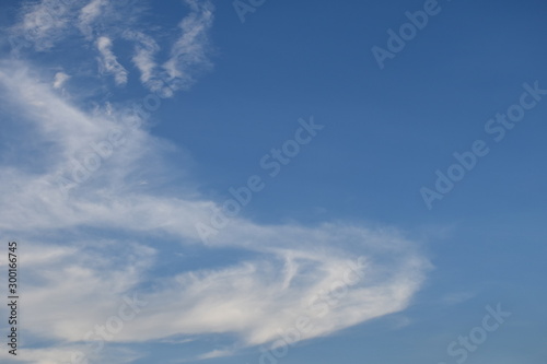 Blue sky background and white clouds soft focus. blue sky cloudsfor background.Natural background.