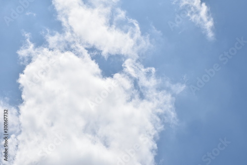 Blue sky background and white clouds soft focus. blue sky cloudsfor background.Natural background.
