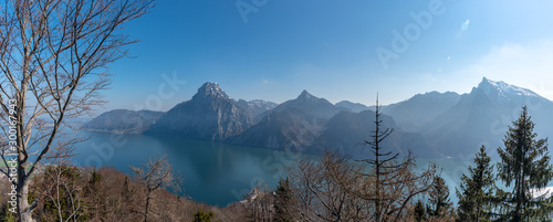 alpine panorama on Sonnstein in Upper Austria photo