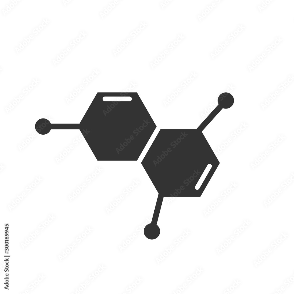 Science icon in flat style. Dna cell vector illustration on white isolated background. Molecule evolution business concept. Science icon in flat style. Dna cell vector illustration on white isolated background. Molecule evolution business concept.