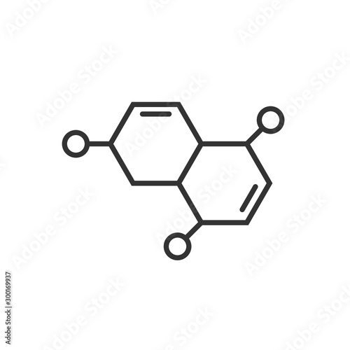 Science icon in flat style. Dna cell vector illustration on white isolated background. Molecule evolution business concept.
