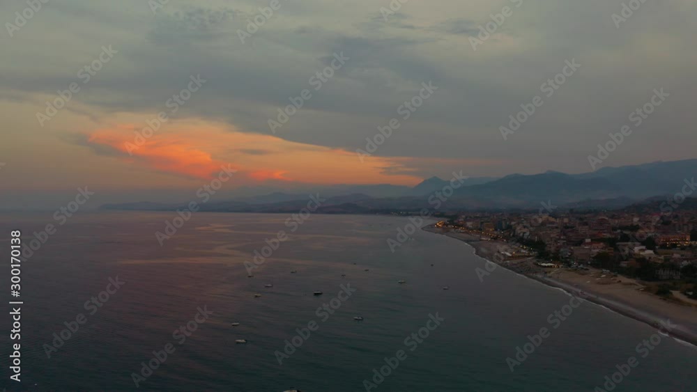 Vista aerea di Bovalino, in Calabria sul mar Mediterraneo. Vista aerea di Bovalino, in Calabria sul mar Mediterraneo.