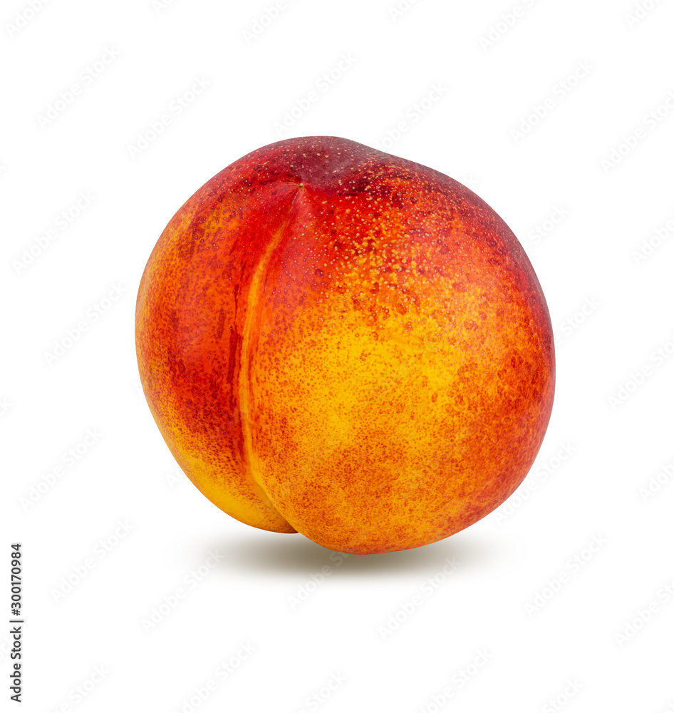 Peach isolated on white background with clipping path Peach isolated on white background with clipping path