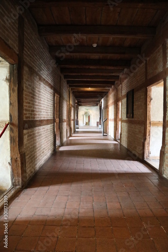 Hallway at old monastery