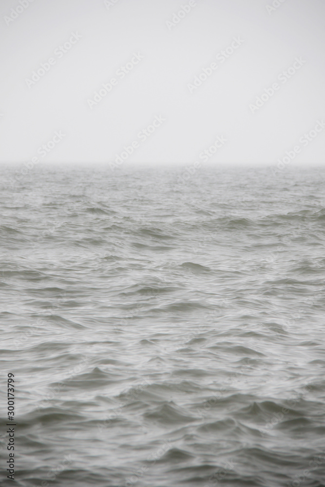 Fototapeta premium foggy Baltic sea in neutral colors