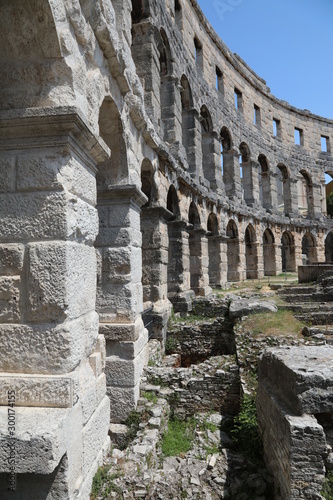 Fotografia Walls of arena at Pula, Croatia