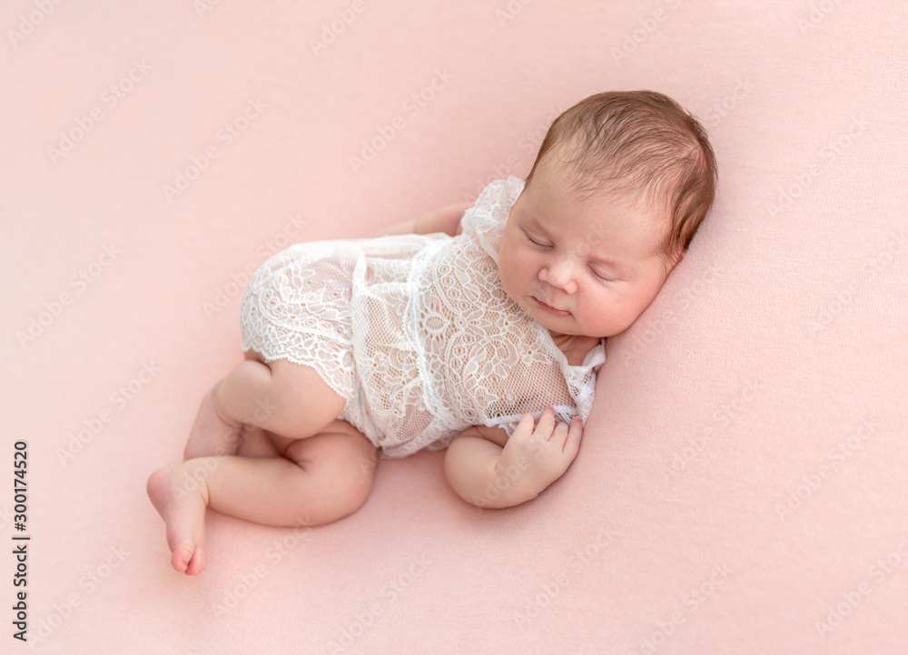 newborn baby sleeping on a little pillow newborn baby sleeping on a little pillow