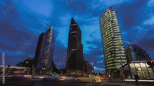 Life and architecture in Berlin, Germany timelapse