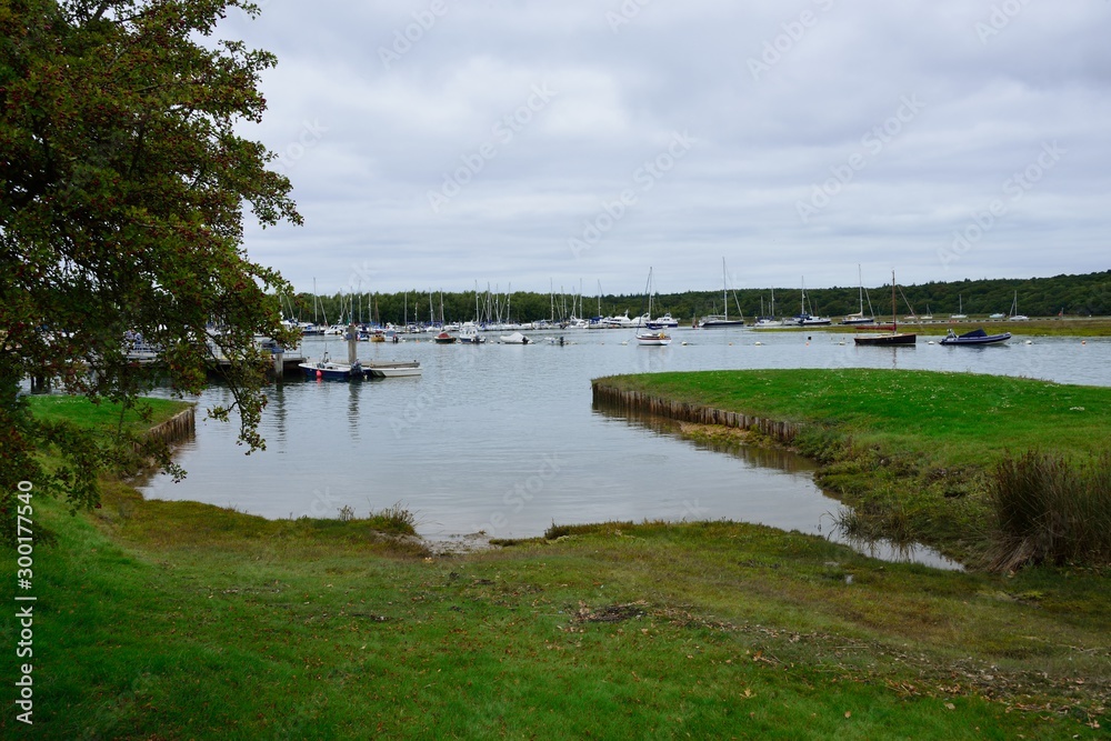 The Beaulieu River from Bucklers Hard in Hampshire, where some of Lord Nelson's Ships were Built
