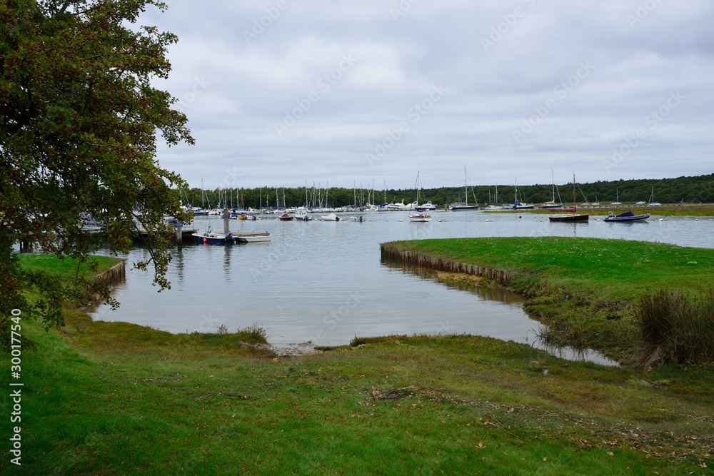 The Beaulieu River from Bucklers Hard in Hampshire, where some of Lord Nelson's Ships were Built The Beaulieu River from Bucklers Hard in Hampshire, where some of Lord Nelson's Ships were Built