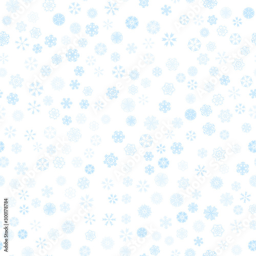 vector winter snow light seamless pattern