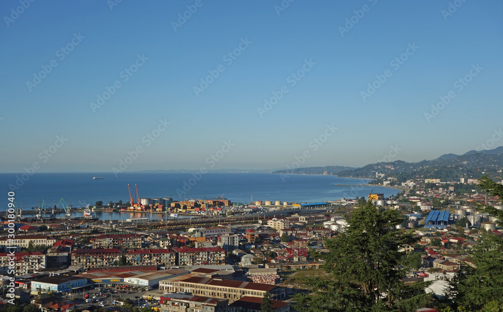 Panoramic view of the city of Batumi, Georgia
