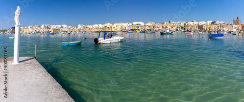 Panorama of the harbor and village Masashlokk.