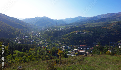 Dilijan town aerial view, Armenia