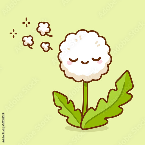 Cute cartoon dandelion