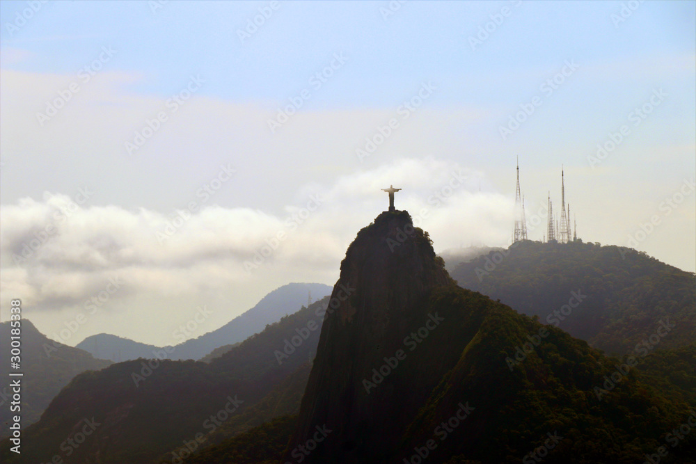 Corcovado with Christ the Redeemer - Rio de Janeiro Brazil